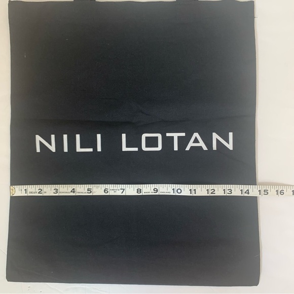 New NILI LOTAN Reusable Shopping Bag Tote Black - Picture 5 of 7